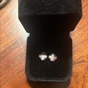 Van Cleef & Arpels Red and Gold Earrings. No box . Appraisal documents.